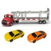 Camion de transport Mack cu 2 masinute 1:26