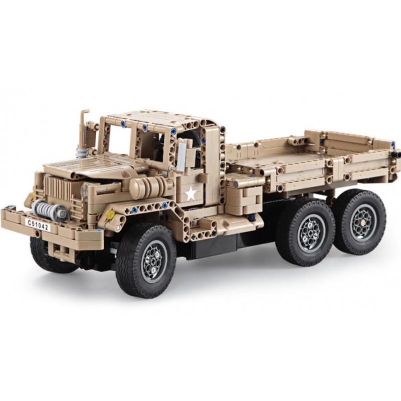 Camion militar cu telecomanda din blocuri de constructie- 545 buc