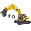 Excavator cu telecomanda 3 in 1 Huina 1535-1 (cupa, picamer, brat prindere) 