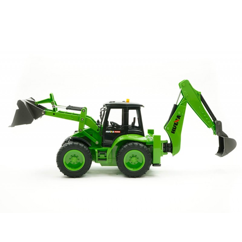 Buldoexcavator cu telecomanda Huina 1579 scara 1:14