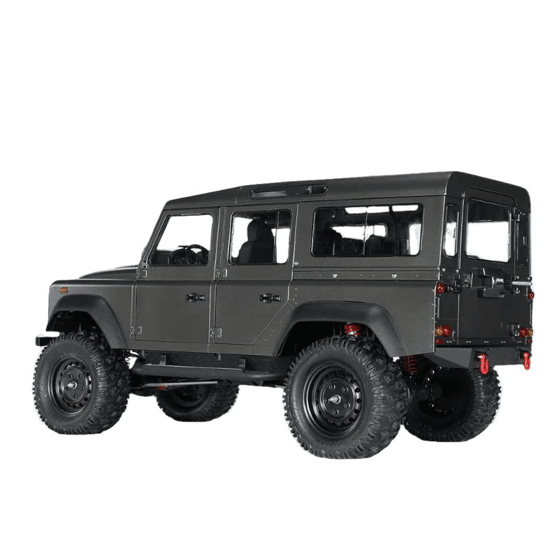 Masinuta cu telecomanda Land Rover Defender Wagon Silver Black Scara 1:8