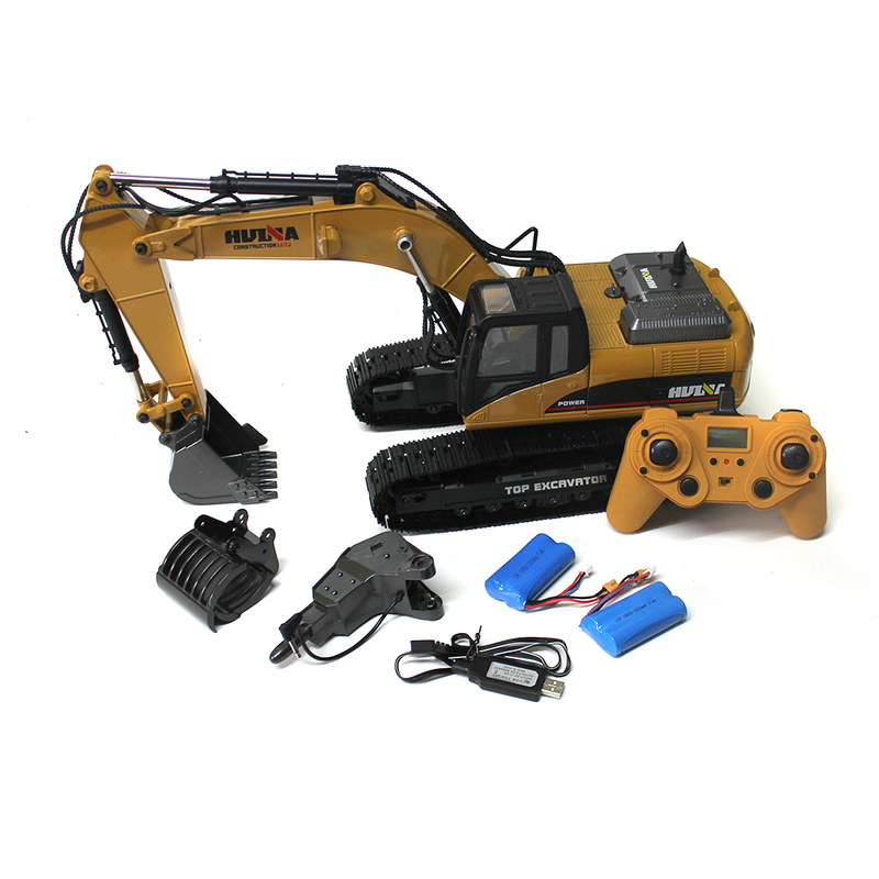 Excavator cu telecomanda full metal Huina 1580